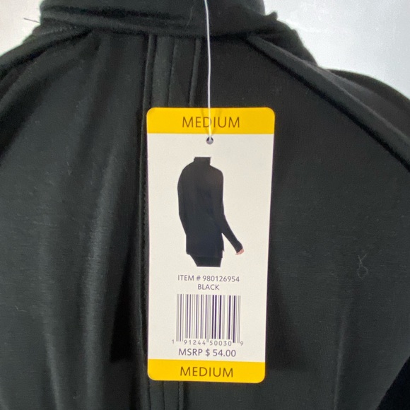 Vina Active 🔵 Life Lightweight Black Stretch Top NWT - Picture 3 of 11